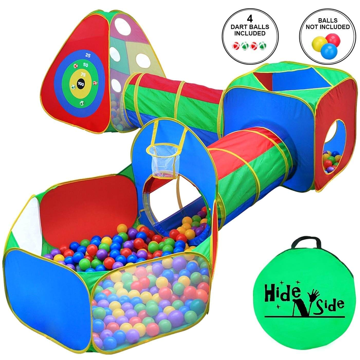 5pc Kids Ball Pit Tents and Tunnels