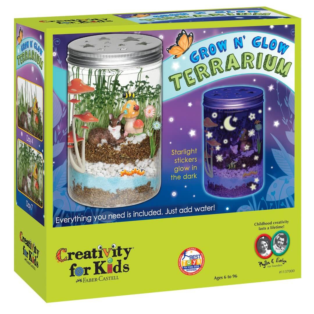 Creativity For Kids Grow 'N Glow Terrarium Science Kit