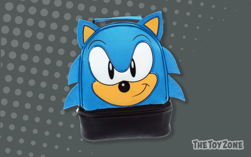 Sega Sonic the Hedgehog Team Tail, Knuckles, Shadow Insulated Blue Lunch Bag  