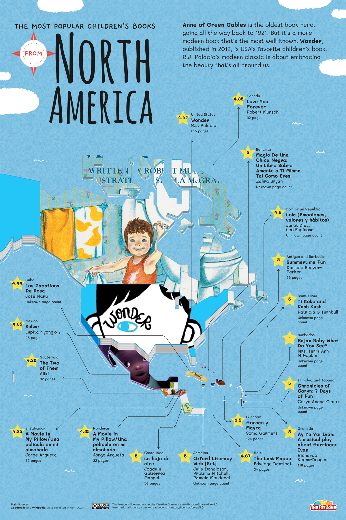 03 Most Popular Childrens Book North America Map