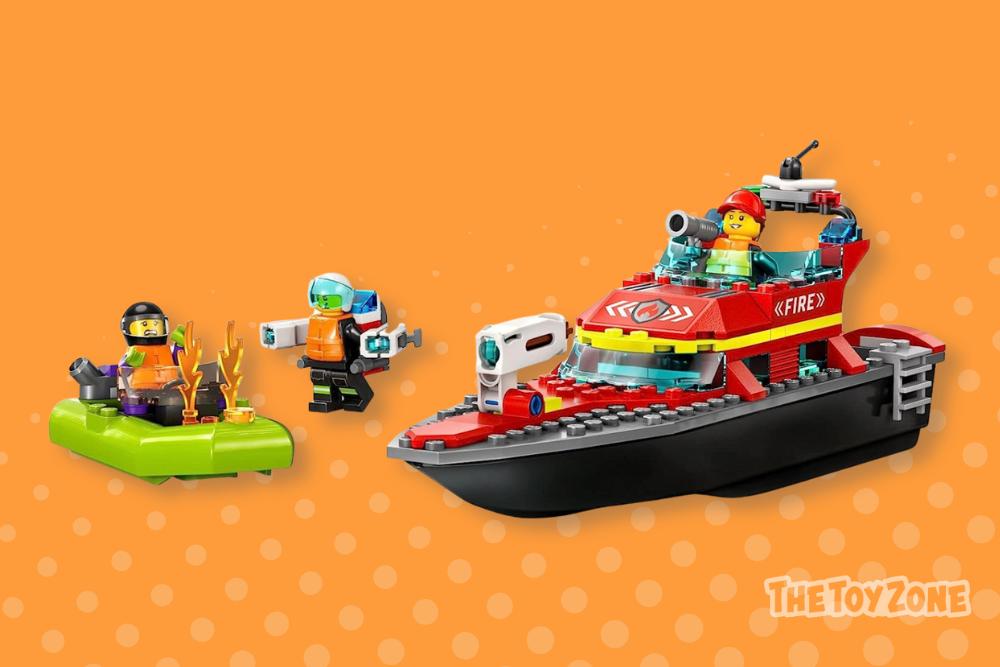 26 LEGO City Fire Rescue Boat