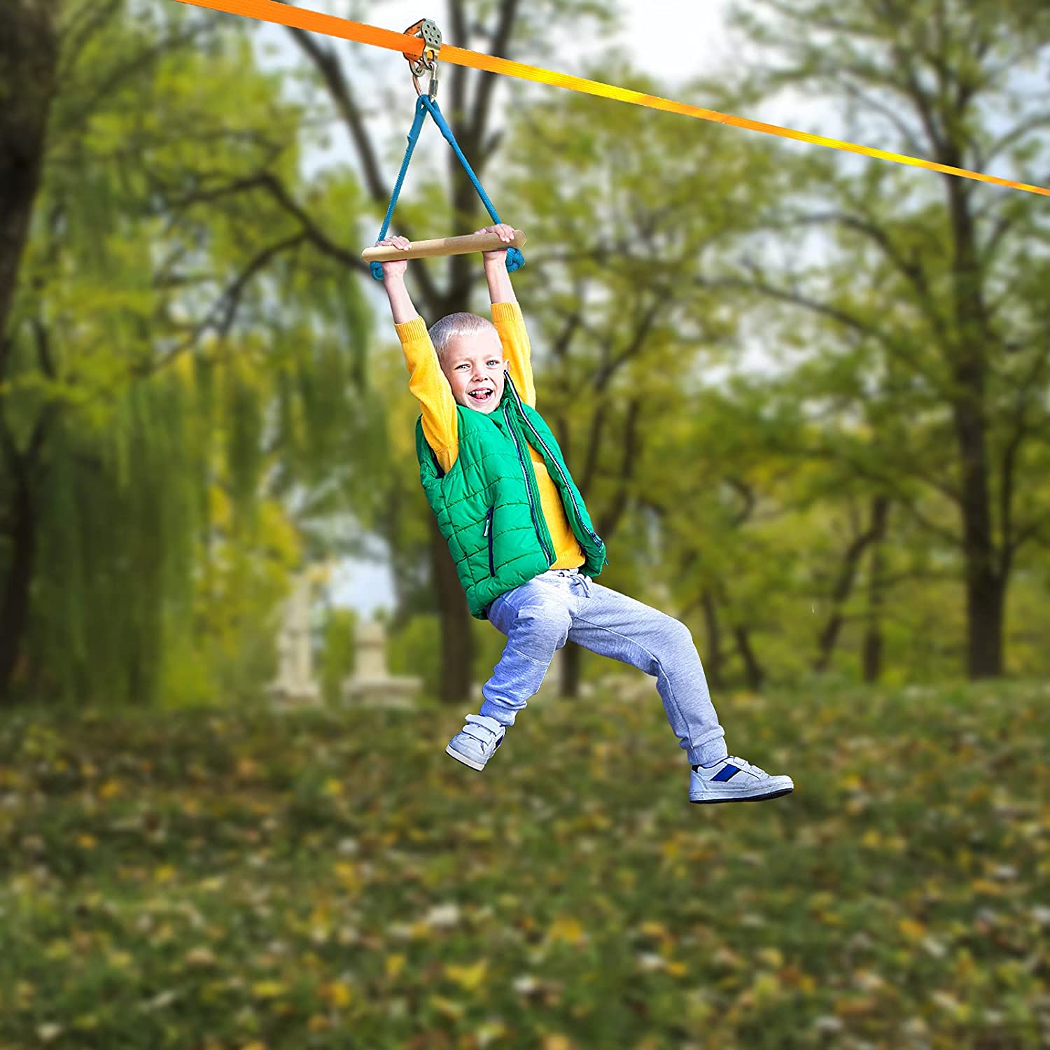 hooroor Slackline Zipline Playset