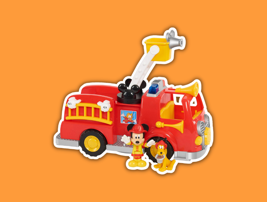 3 Disneys Mickey Mouse Mickeys Fire Engine