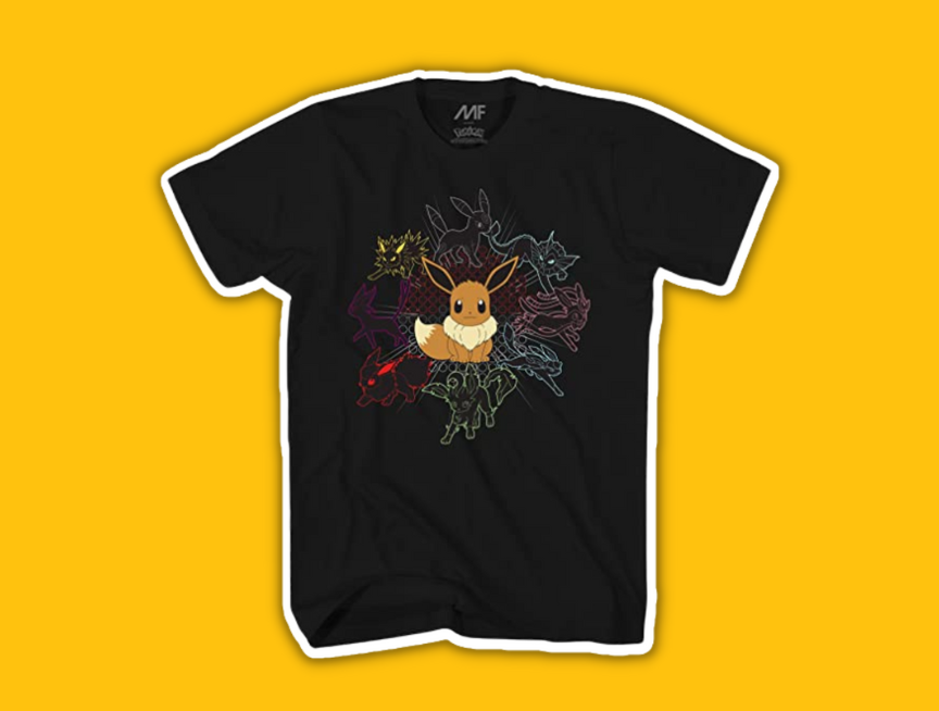 14 Pokémon Mono Eeveeloutions Eevee T shirt