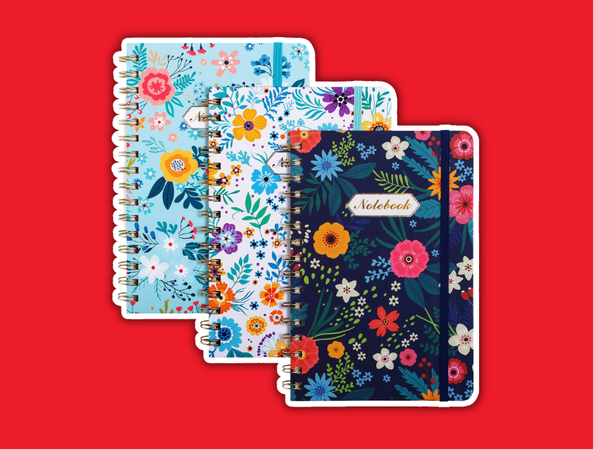 46 Floral Notebooks set of 3