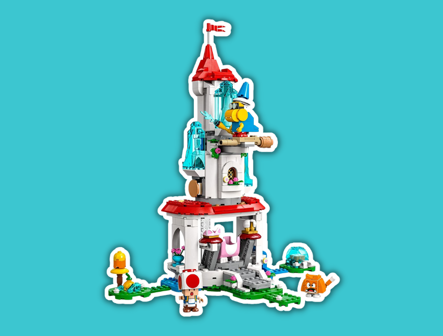 9 Super Mario Cat Peach Suit and Frozen Tower