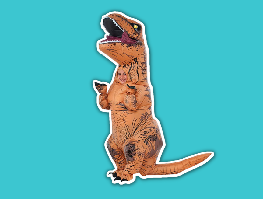 36 Child Inflatable Jurassic World T Rex Costume