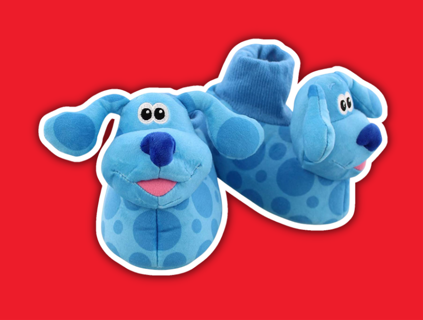 18 Blue s Clues You Toddler Plush 3D Sock Top Slippers