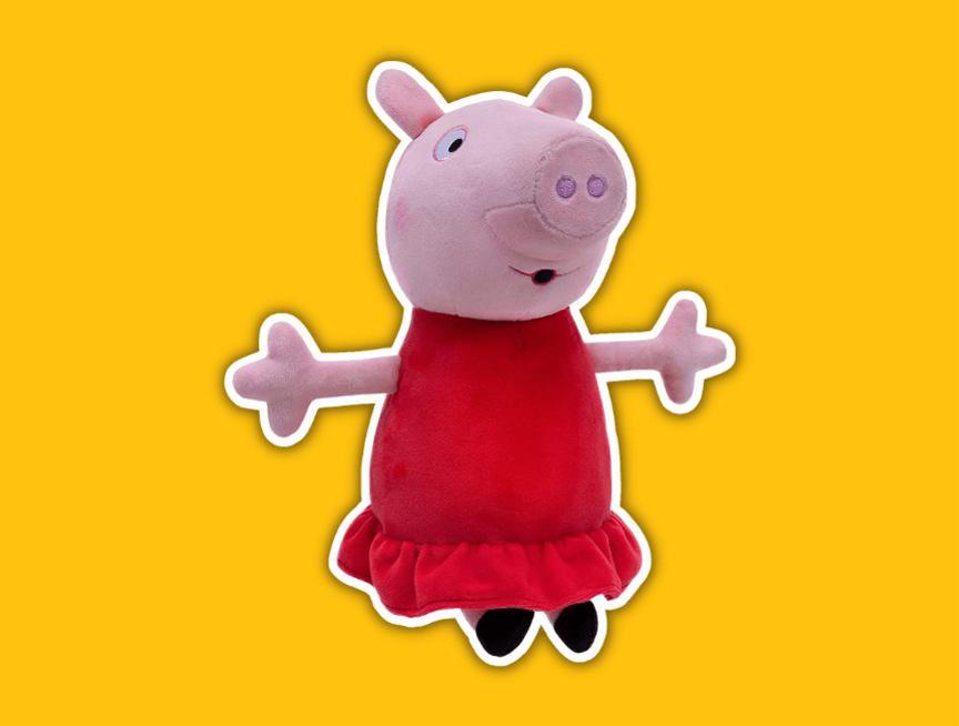 7 Peppa Pig Whistle N Oink Plush