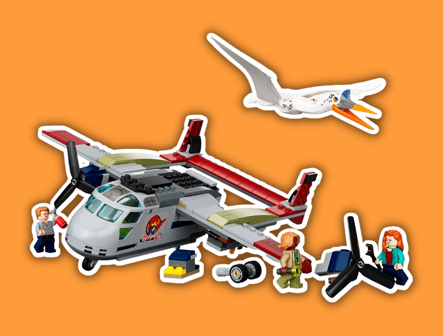 32 LEGO Jurassic World Dominion Quetzalcoatlus Plane Ambush 76947