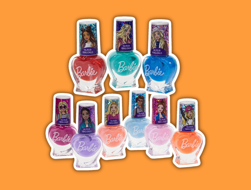 52 Barbie Nail Polish Activity Makeup Set