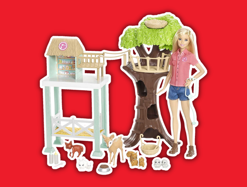 5 Barbie Animal Rescue Center Playset