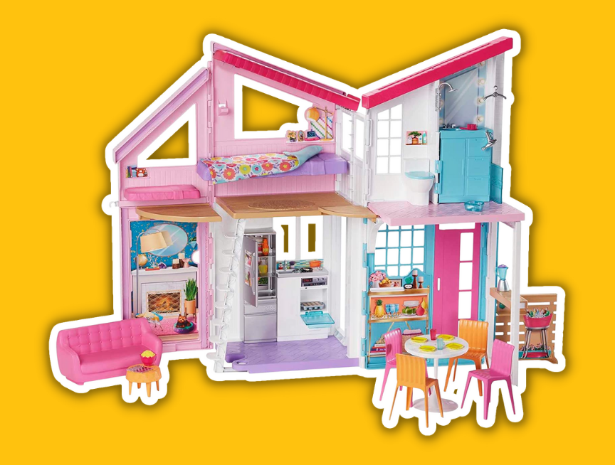 8 Barbie Malibu 2 Story Dollhouse