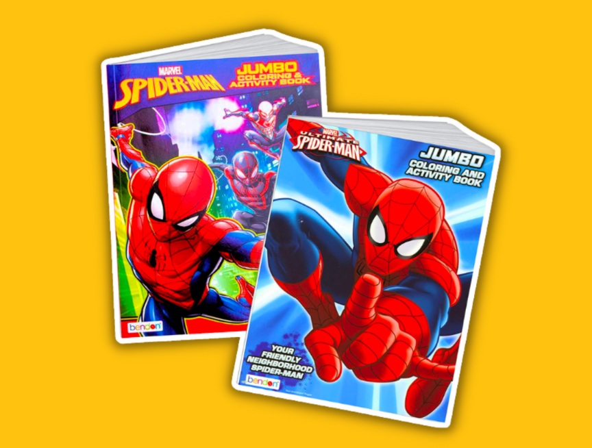 Spider Man Coloring Activity Book Set