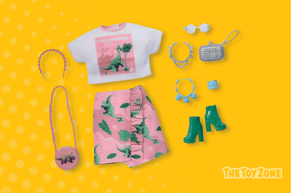 Jurassic World Barbie Dino Jogger Fashion Storytelling Pack