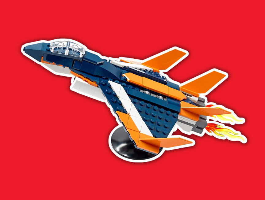 38 LEGO Creator 3in1 Supersonic Jet 31126