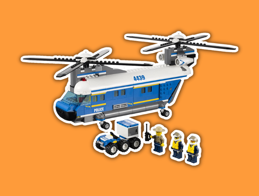 39 LEGO City Police Heavy Lift Helicopter 4439