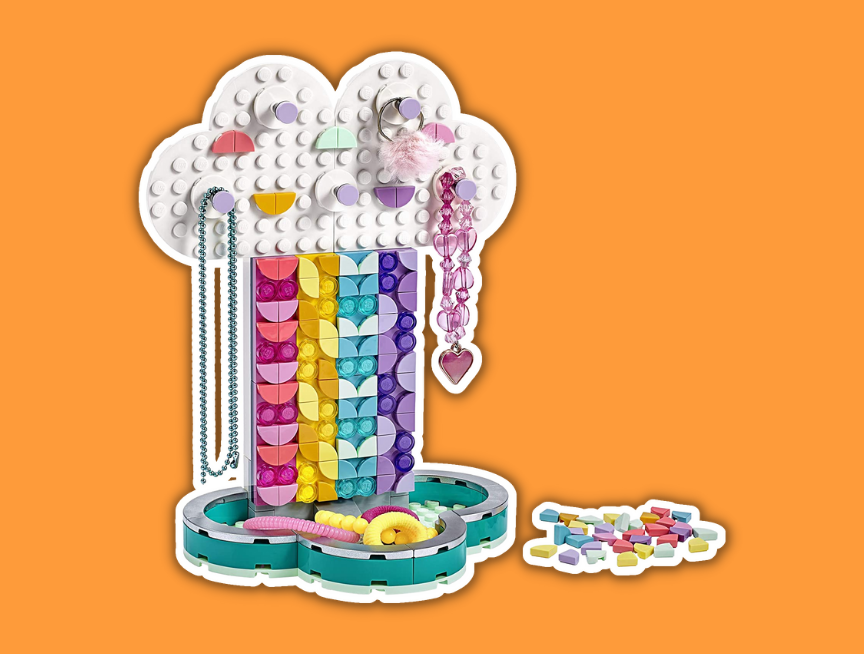 57 LEGO DOTS Rainbow Jewelry Stand 41905