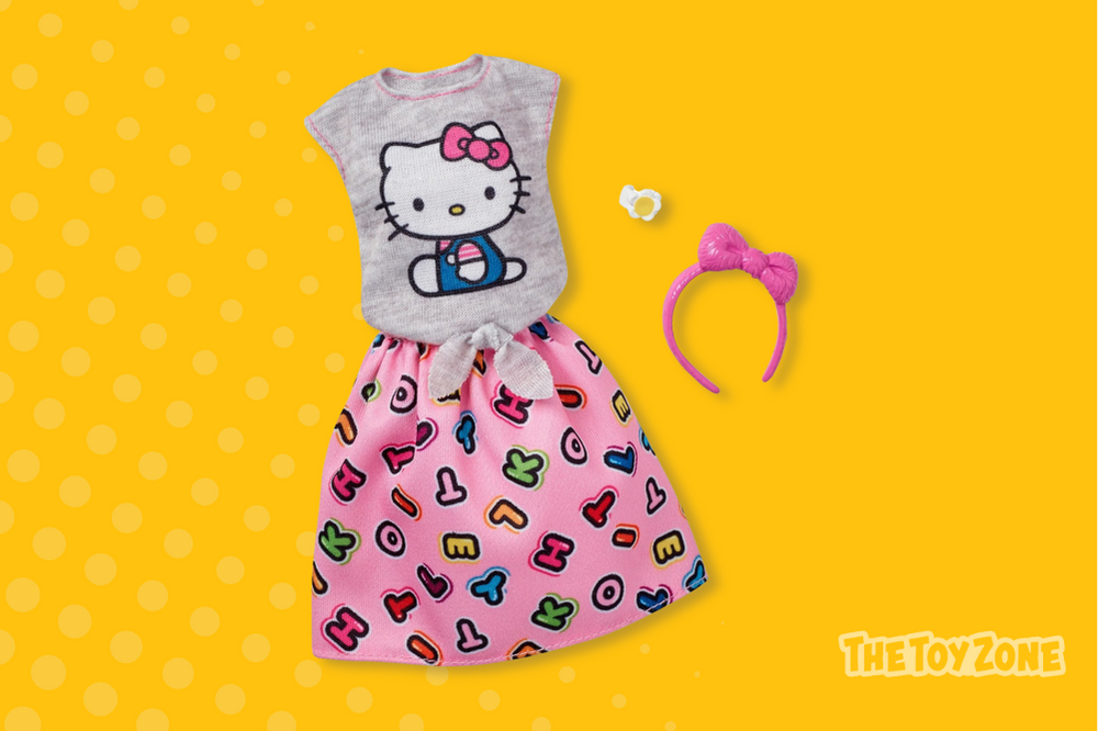 7 Barbie Fashions Hello Kitty