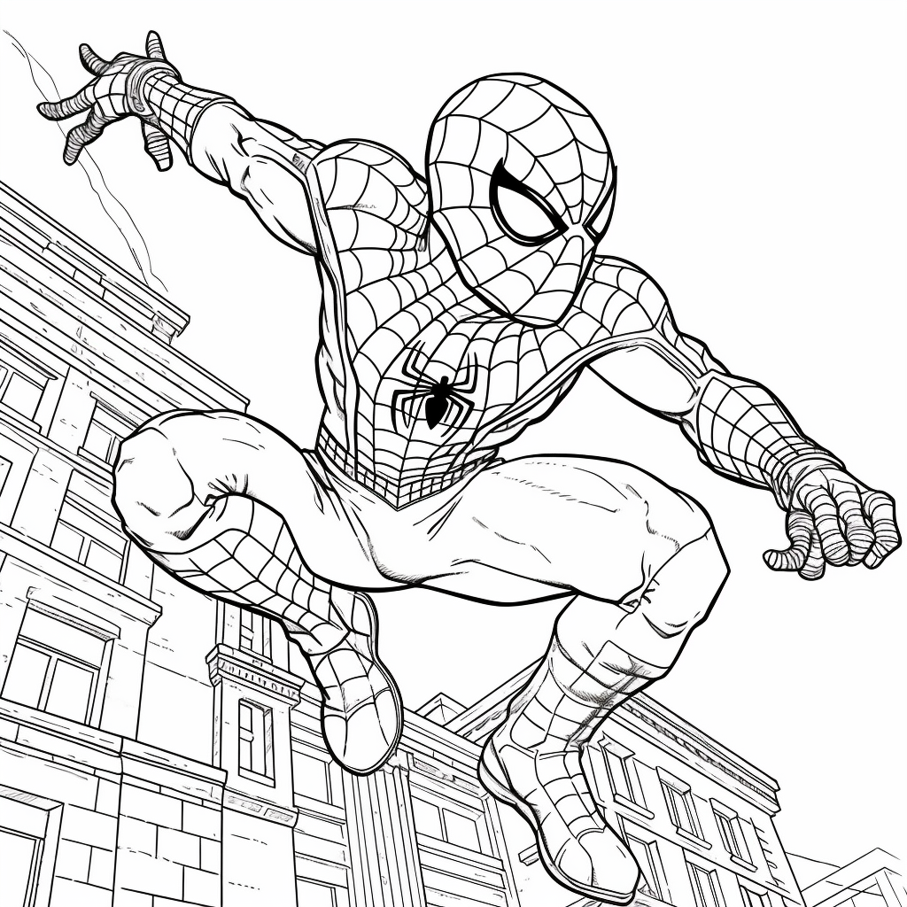 spider man images coloring pages