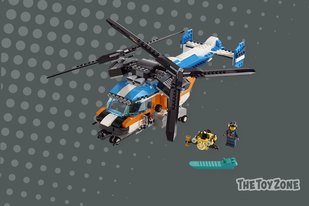 36 LEGO Creator 3in1 Twin Rotor Helicopter 31096