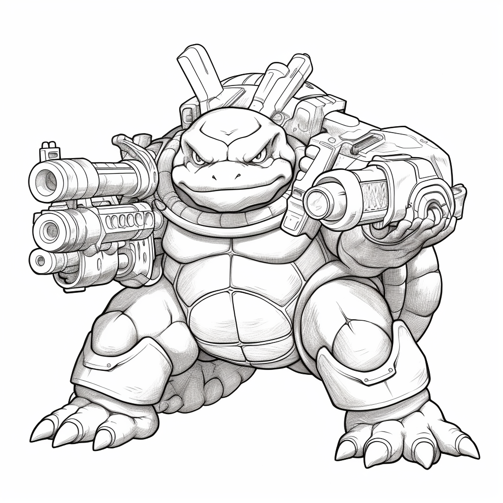 10 Exciting Blastoise Coloring Pages to Unleash Your Creativity