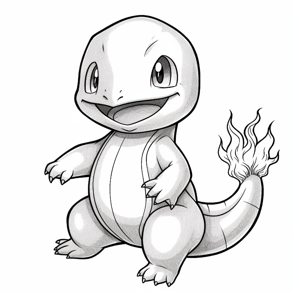 10 Fun Pokémon Charmander Coloring Pages for Kids