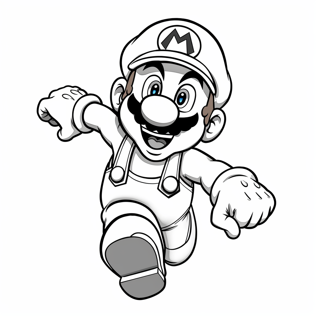 super mario coloring book