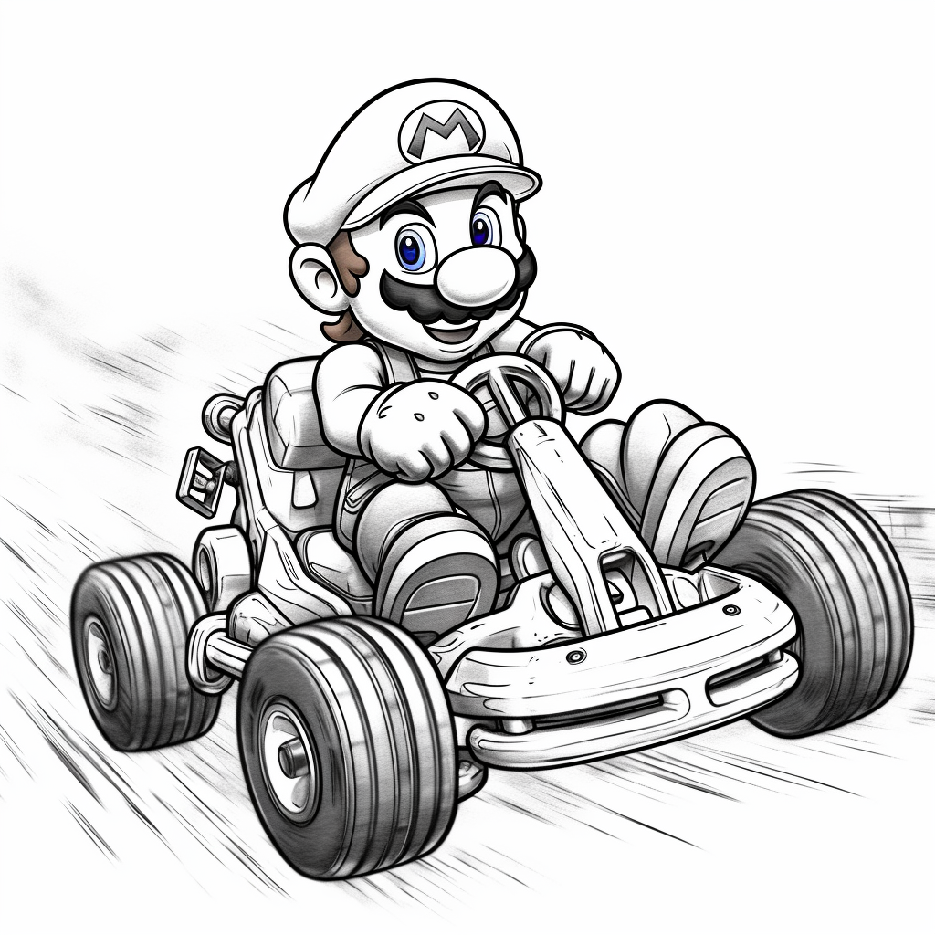 luigi coloring pages