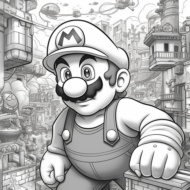 20 Awesome Super Mario Bros Coloring Pages - TheToyZone
