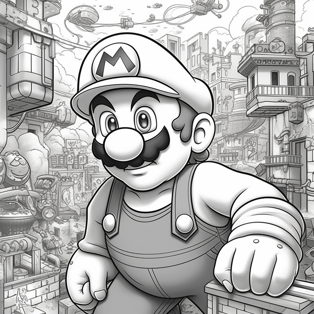 Super Mario Coloring Pages, Kid Coloring Pages, Printable Coloring Pages 