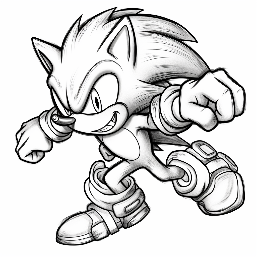 baby sonic coloring pages