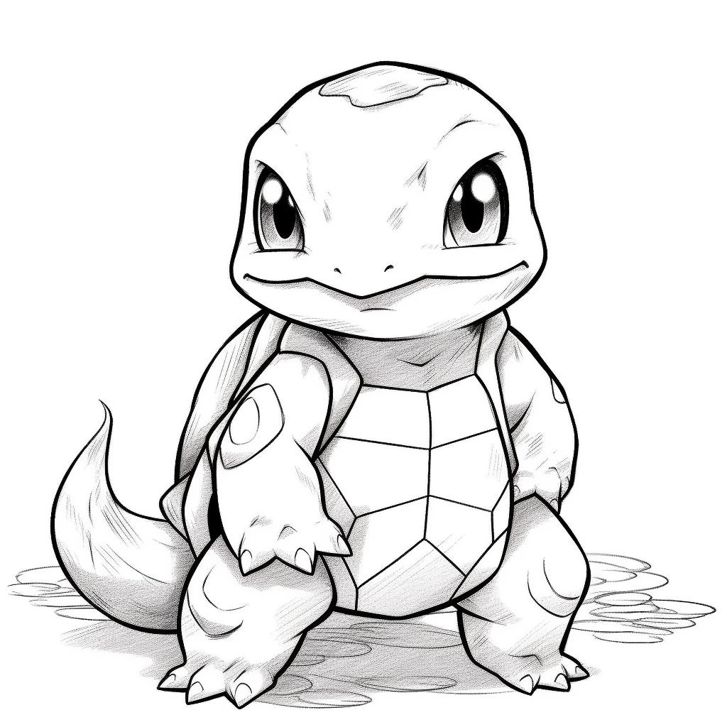 Squirtle coloring page