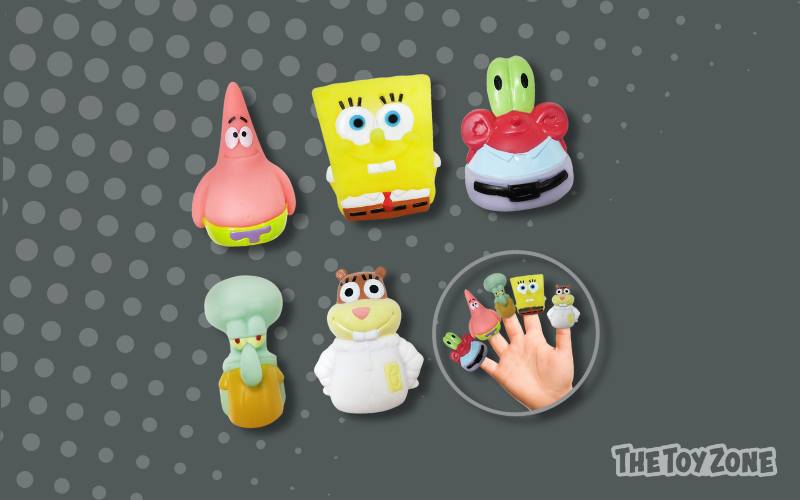 20 Spongebob Squarepants Finger Puppet Set