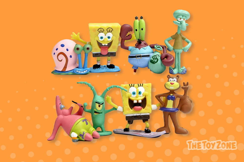 Nickelodeon Spongebob SquarePants Characters Patrick Star Sandy Cheeks Mr. Krabs Squidward 2 PC Lunch Box Backpack Bag Set - Yellow