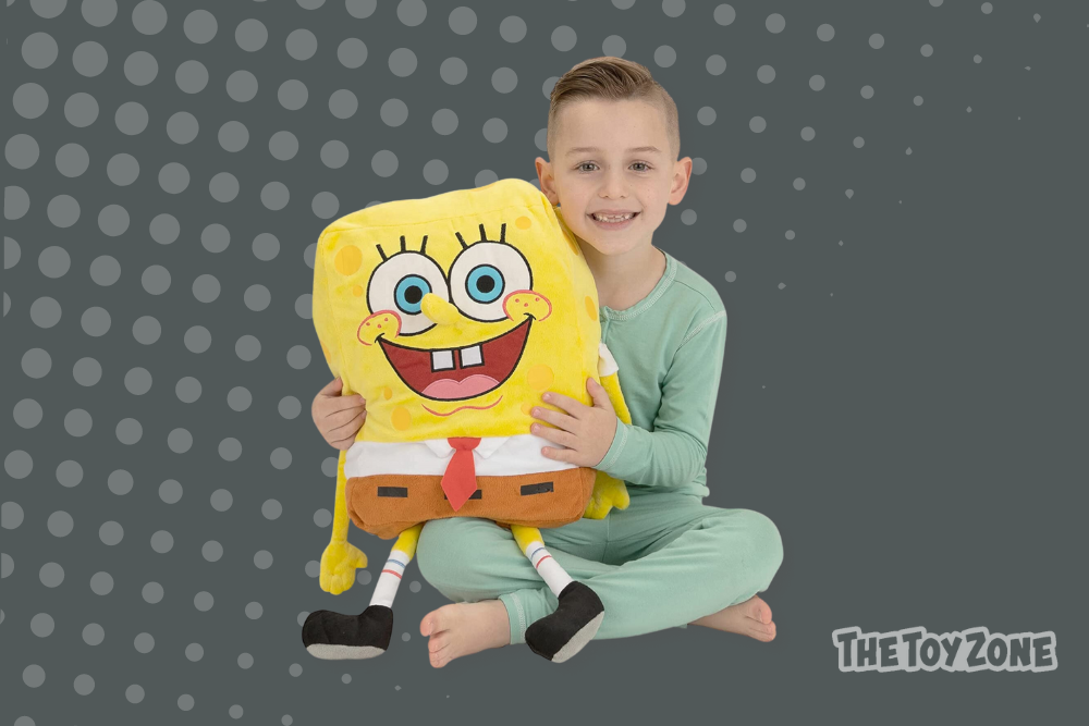 4 SpongeBob Super Soft Plush Pillow Buddy