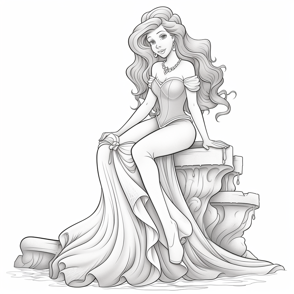 Ariel from the Little Mermaid with leg