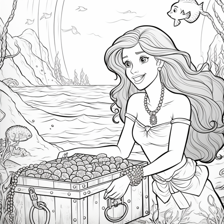 17 The Little Mermaid Coloring Pages for Princess Ariel Fans - TheToyZone