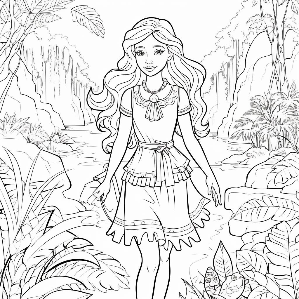 Free Printable Barbie Coloring Pages - TheToyZone