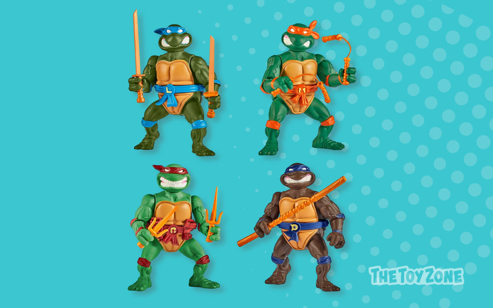 Teenage Mutant Ninja Turtles: Classic 4 Turtles 4-Pack Figure Bundle by  Playmates Toys