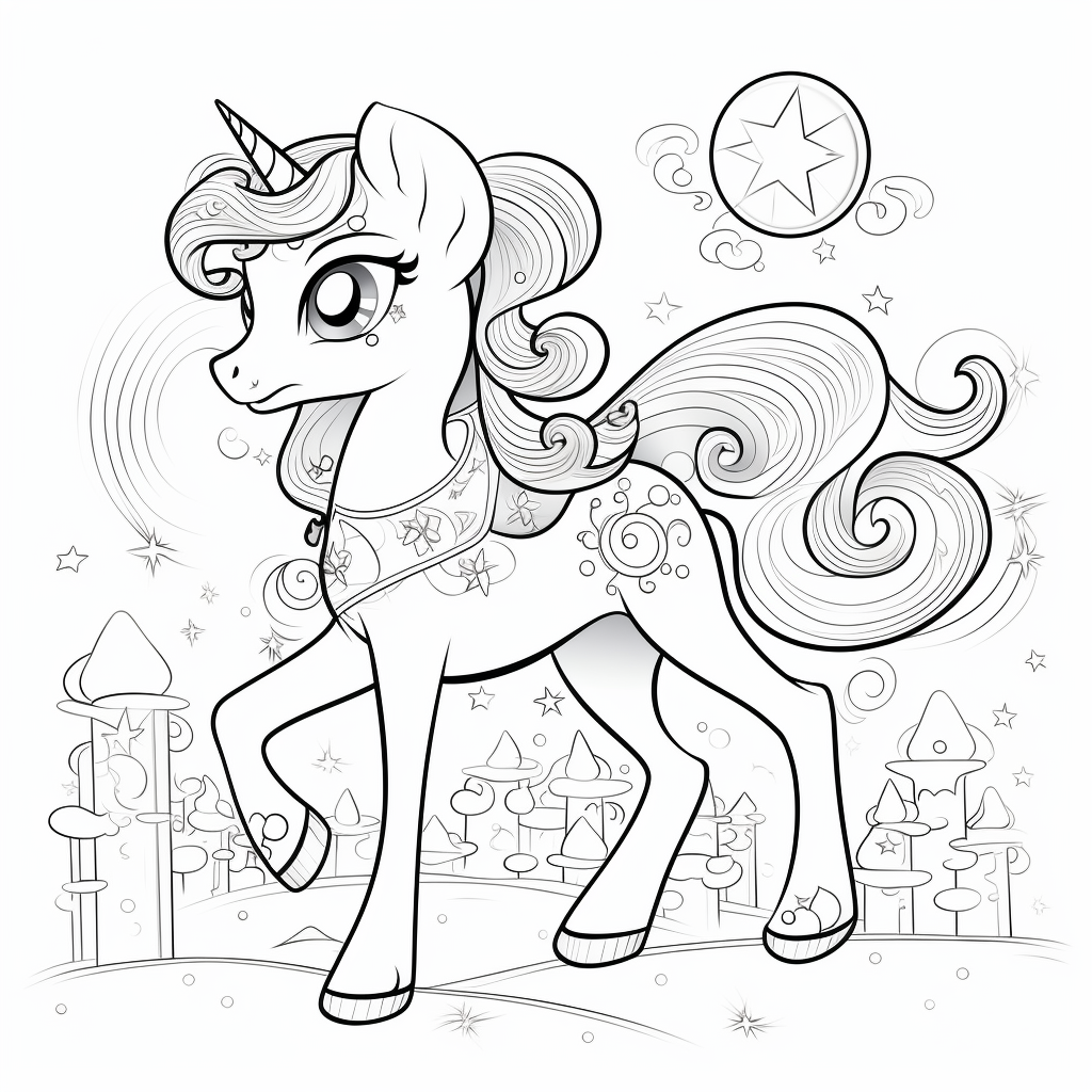 my little pony coloring page