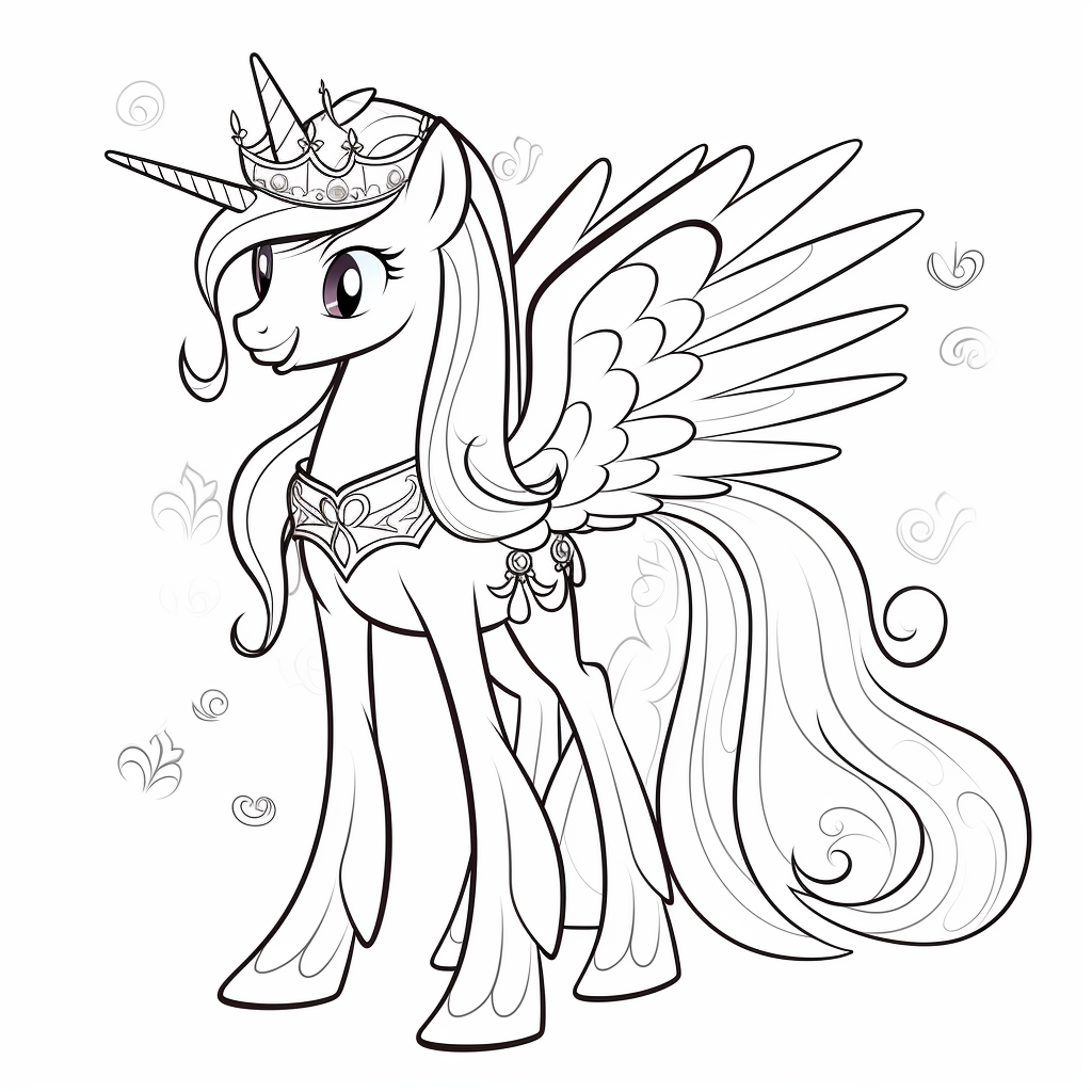 twilight sparkle alicorn coloring page