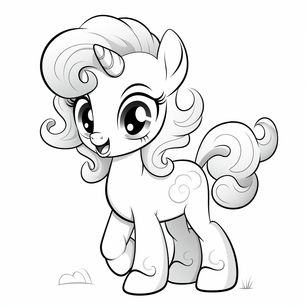 Create and Play My Little Pony Friends Coloring Page