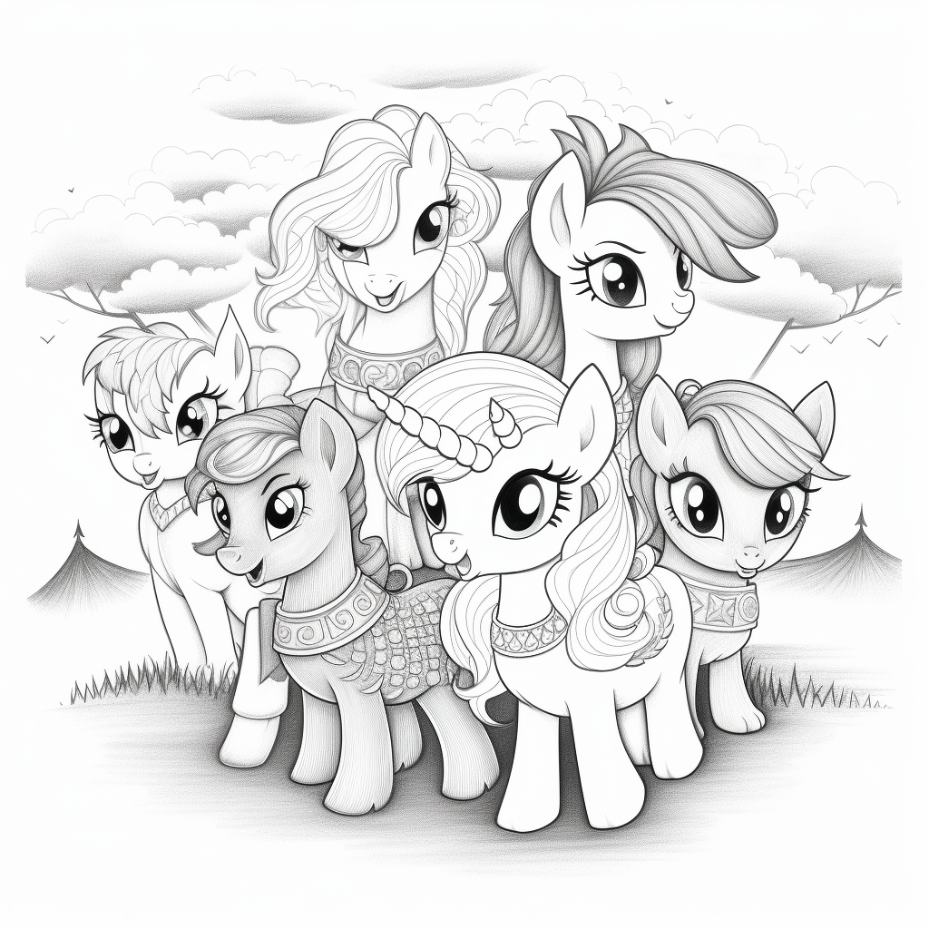 9 Free Printable Pony Coloring Pages for Kids in 2023