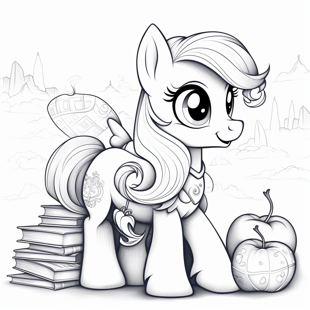 9 Applejack coloring page