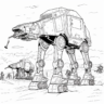 17 Printable Star Wars Coloring - 11 AT AT Coloring Page 96x96