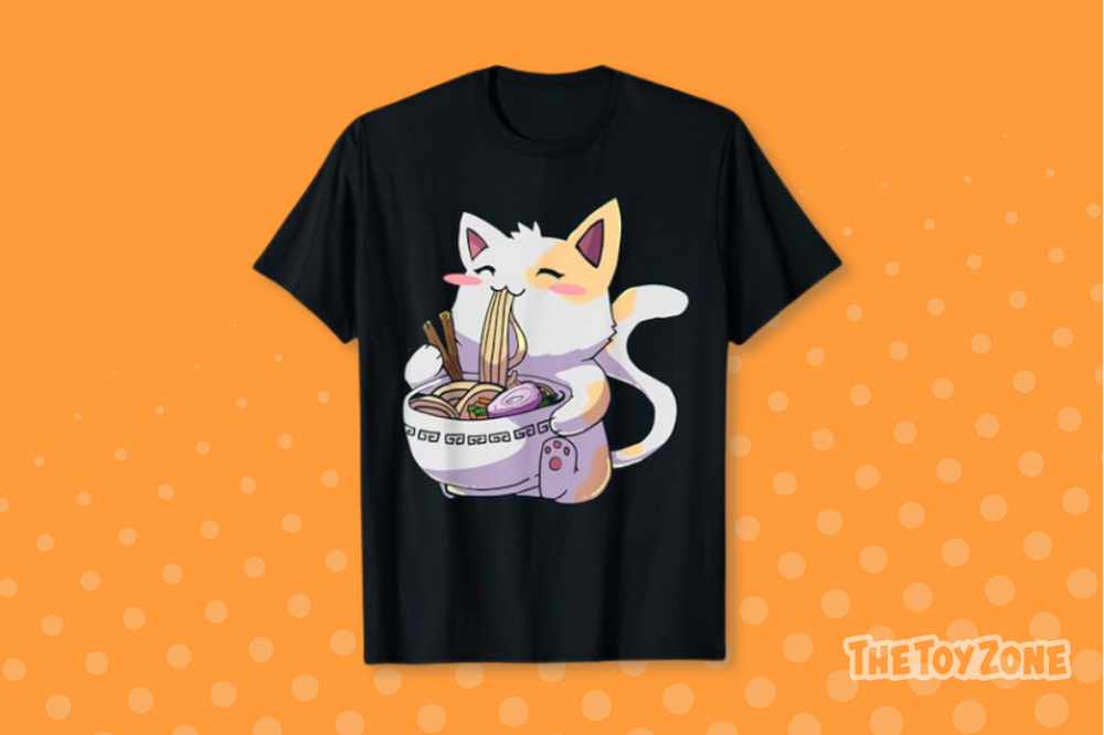 54 Ramen Cat Kawaii T Shirt