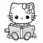 16 Free Printable Hello Kitty Coloring Pages - TheToyZone
