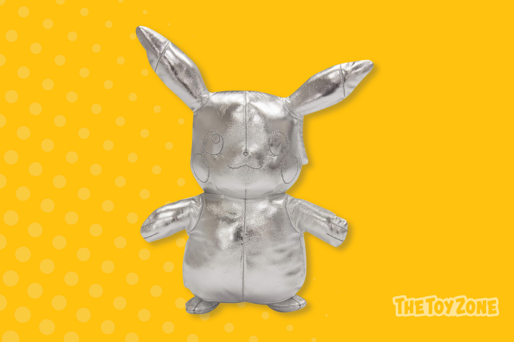 3 8 inch Silver Pikachu 25th Anniversary Plush