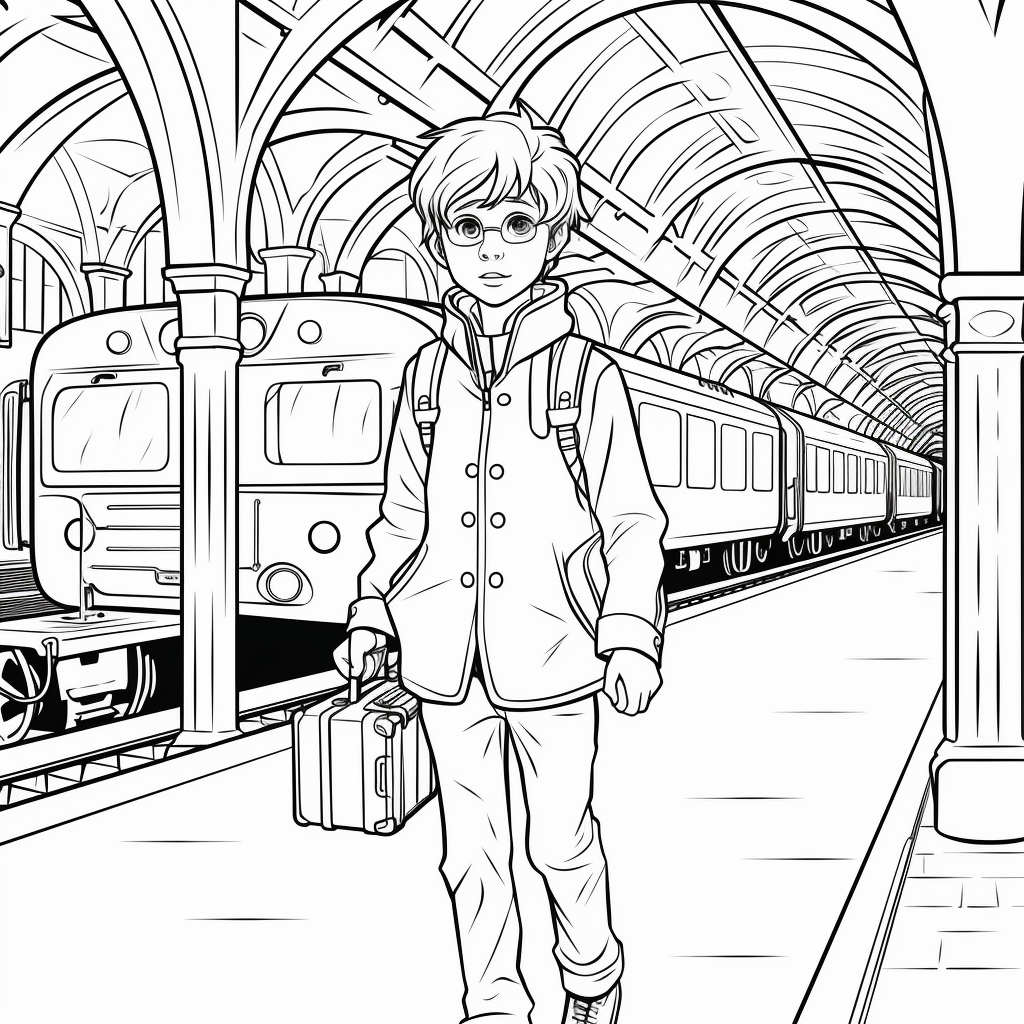 2 Harry Potter in Platform 9+3⁄4
